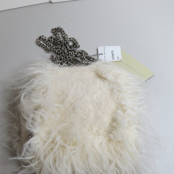 Stella McCartney Ivory Fur Top Handle Bag w/ Tags - Picture 3 of 8
